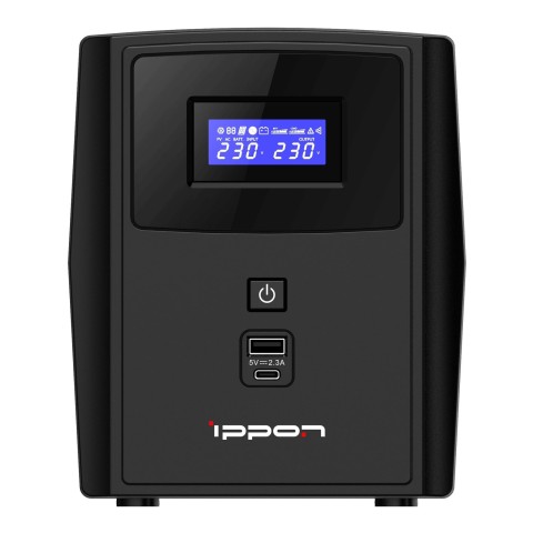 Источник бесперебойного питания Ippon Smart Power Pro II Euro 1200 720Вт 1200ВА черный 1029740 - 20 000 руб.